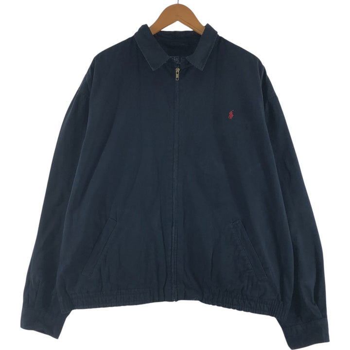 Ralph Lauren POLO by Ralph Lauren Swing Top Sports Jacket Men's L size cotton navy blue type Vintage Second Hand