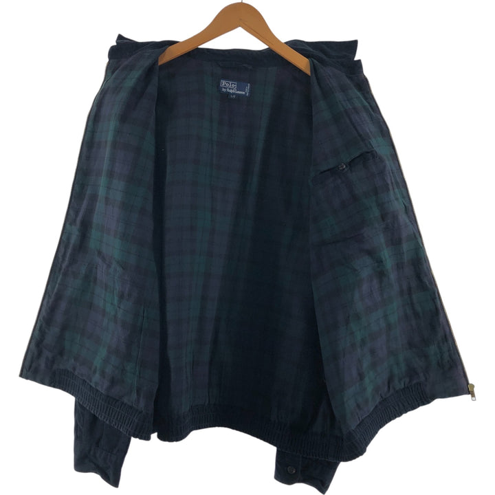 Ralph Lauren POLO by Ralph Lauren Swing Top Sports Jacket Men's L size cotton navy blue type Vintage Second Hand