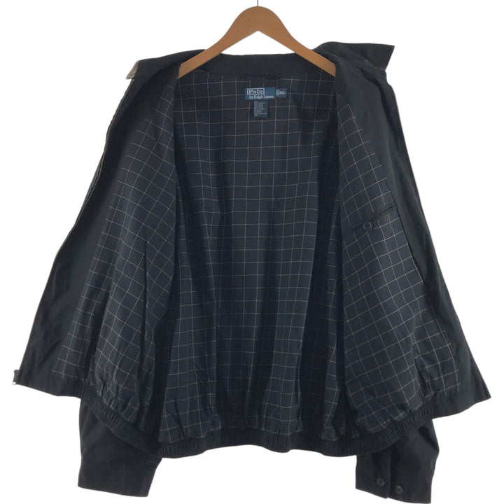 Ralph Lauren POLO by Ralph Lauren Swing Top Sports Jacket Men's XXL cotton black type Vintage Second Hand