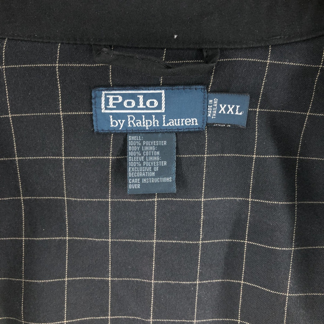 Ralph Lauren POLO by Ralph Lauren Swing Top Sports Jacket Men's XXL cotton black type Vintage Second Hand