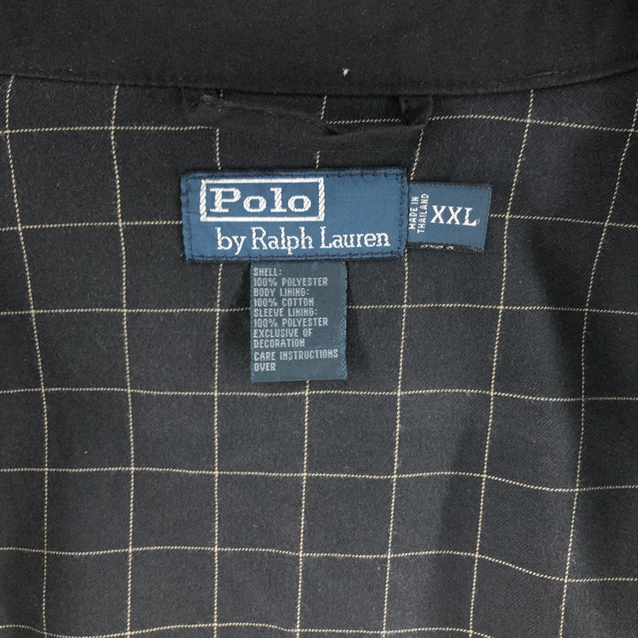 Ralph Lauren POLO by Ralph Lauren Swing Top Sports Jacket Men's XXL cotton black type Vintage Second Hand