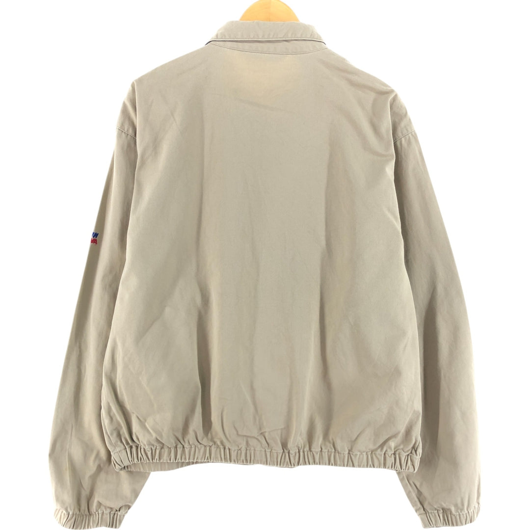 90'S Polo by Ralph Lauren swing top sports jacket, made in the USA, men's size L, vintage cotton Beige type Vintage Second Hand