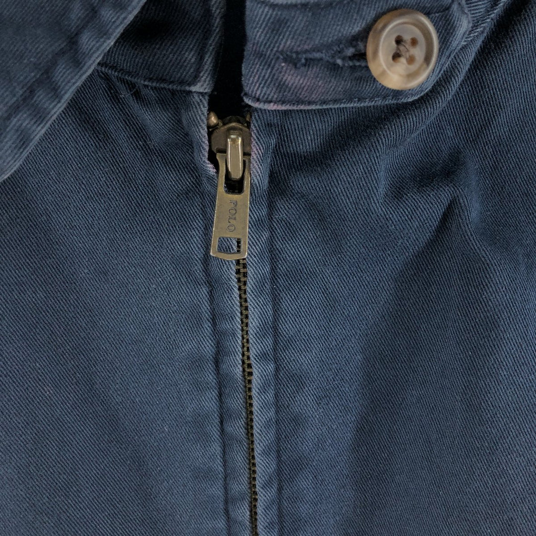 Ralph Lauren POLO by Ralph Lauren Swing Top Sports Jacket Men's XL cotton navy blue type Vintage Second Hand