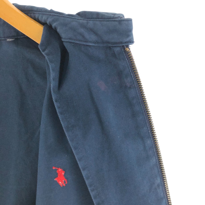 Ralph Lauren POLO by Ralph Lauren Swing Top Sports Jacket Men's XL cotton navy blue type Vintage Second Hand