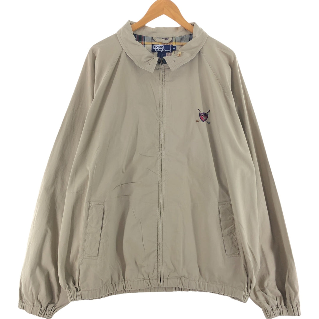 Ralph Lauren POLO by Ralph Lauren Swing Top Sports Jacket Men's XXL cotton Beige type Vintage Second Hand