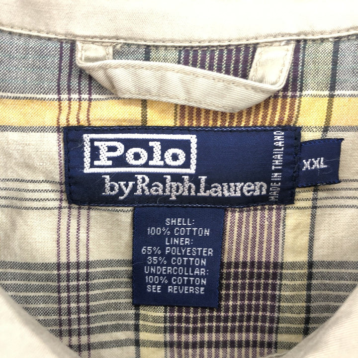 Ralph Lauren POLO by Ralph Lauren Swing Top Sports Jacket Men's XXL cotton Beige type Vintage Second Hand