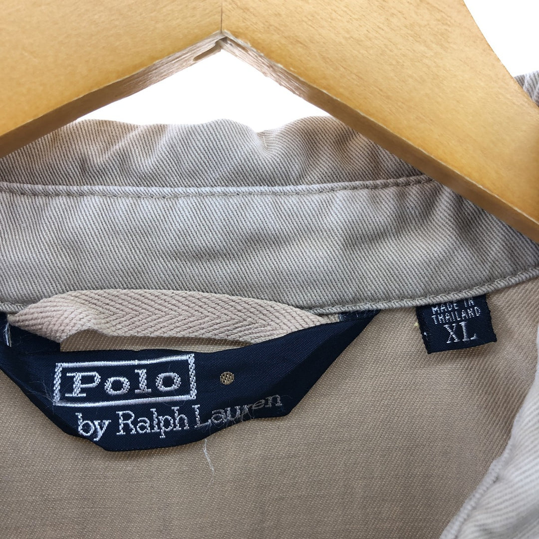Ralph Lauren POLO by Ralph Lauren Swing Top Sports Jacket Men's XL cotton Beige type Vintage Second Hand