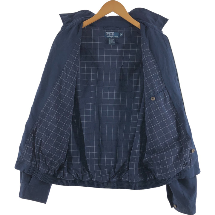 Ralph Lauren POLO by Ralph Lauren Swing Top Sports Jacket Men's M polyester navy blue type Vintage Second Hand