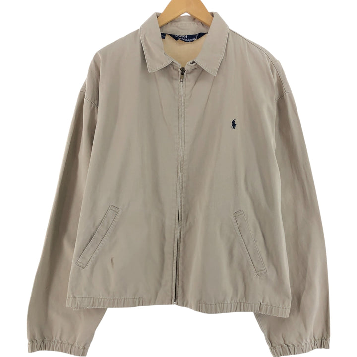 Ralph Lauren POLO by Ralph Lauren Swing Top Sports Jacket Men's XL cotton Beige type Vintage Second Hand