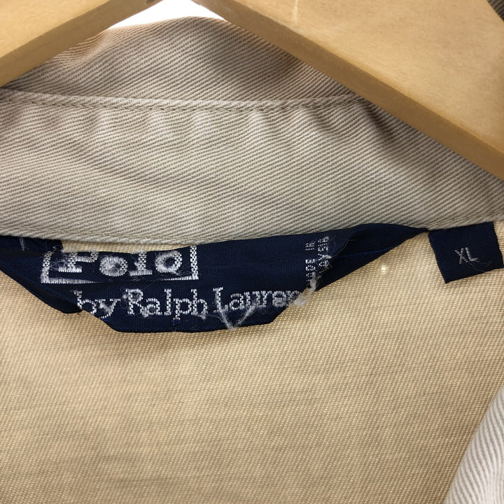 Ralph Lauren POLO by Ralph Lauren Swing Top Sports Jacket Men's XL cotton Beige type Vintage Second Hand