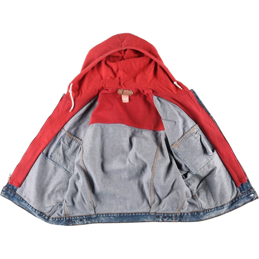 Levi's 75067-0219 Layered-style Chemical Wash Denim Jacket, Made in Canada, Men's XL, Vintage /evb009791