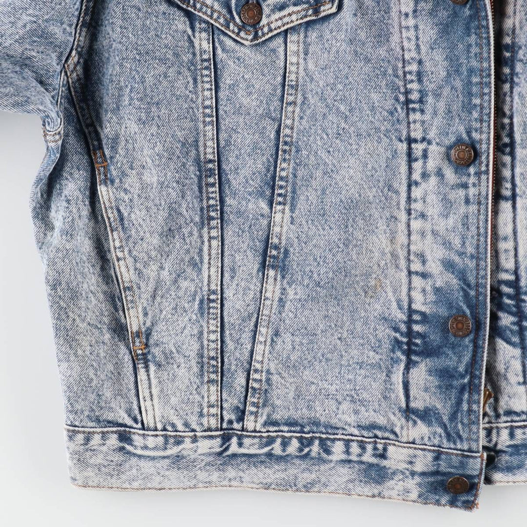 Levi's 75067-0219 Layered-style Chemical Wash Denim Jacket, Made in Canada, Men's XL, Vintage /evb009791