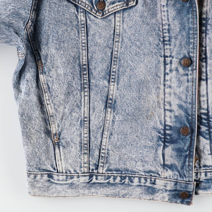 Levi's 75067-0219 Layered-style Chemical Wash Denim Jacket, Made in Canada, Men's XL, Vintage /evb009791