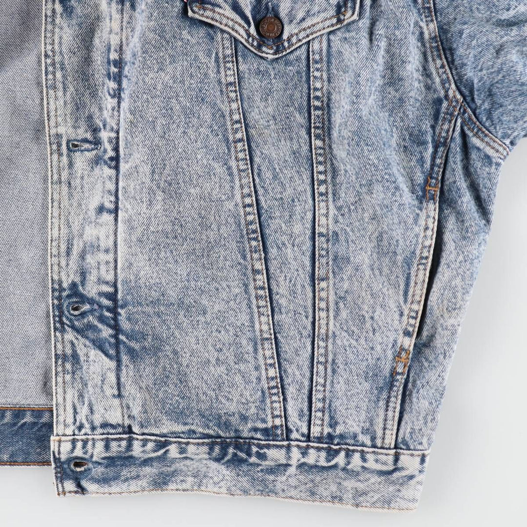 Levi's 75067-0219 Layered-style Chemical Wash Denim Jacket, Made in Canada, Men's XL, Vintage /evb009791