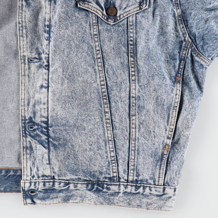 Levi's 75067-0219 Layered-style Chemical Wash Denim Jacket, Made in Canada, Men's XL, Vintage /evb009791