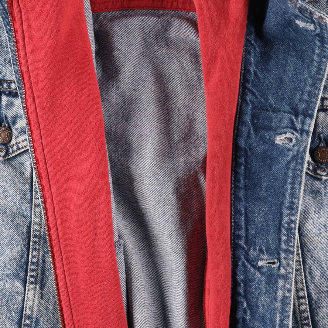 Levi's 75067-0219 Layered-style Chemical Wash Denim Jacket, Made in Canada, Men's XL, Vintage /evb009791