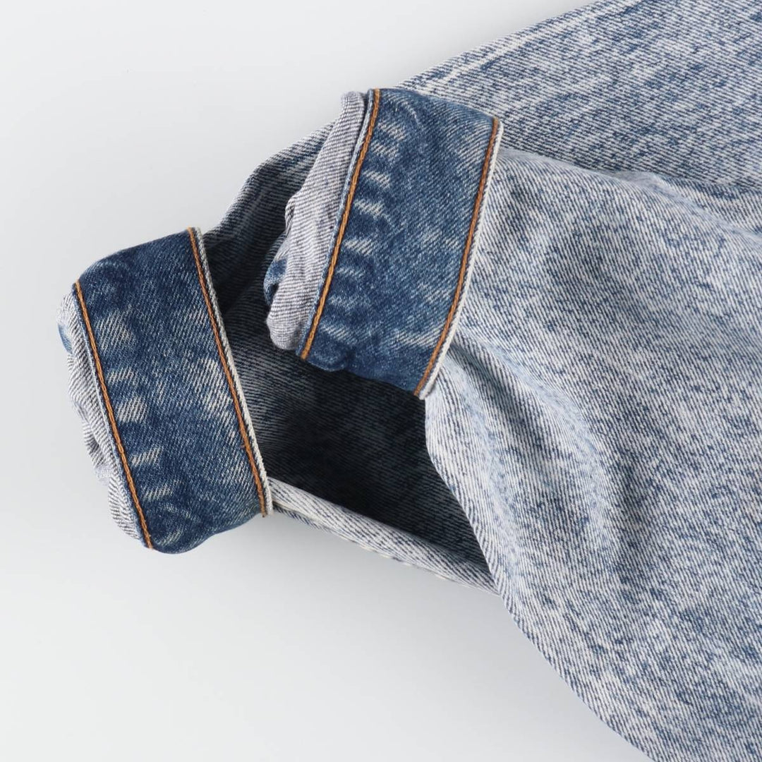 Levi's 75067-0219 Layered-style Chemical Wash Denim Jacket, Made in Canada, Men's XL, Vintage /evb009791