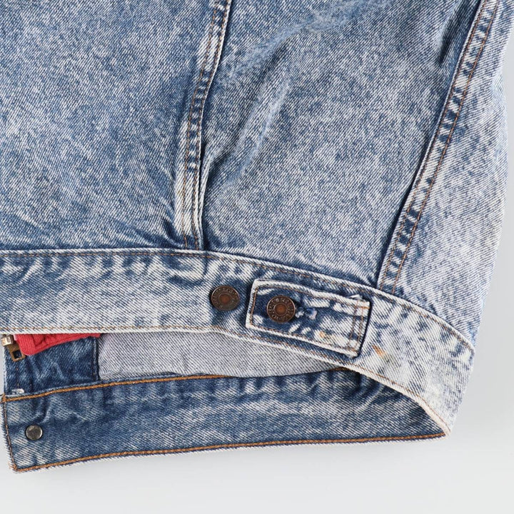 Levi's 75067-0219 Layered-style Chemical Wash Denim Jacket, Made in Canada, Men's XL, Vintage /evb009791