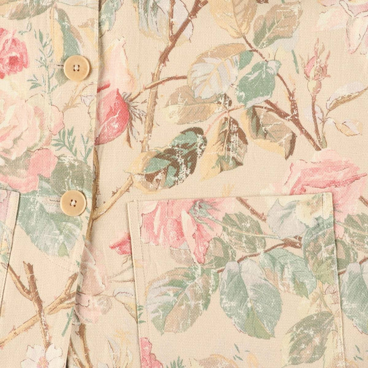 Ralph Lauren LAUREN Floral linen jacket for women, size L /evb009813