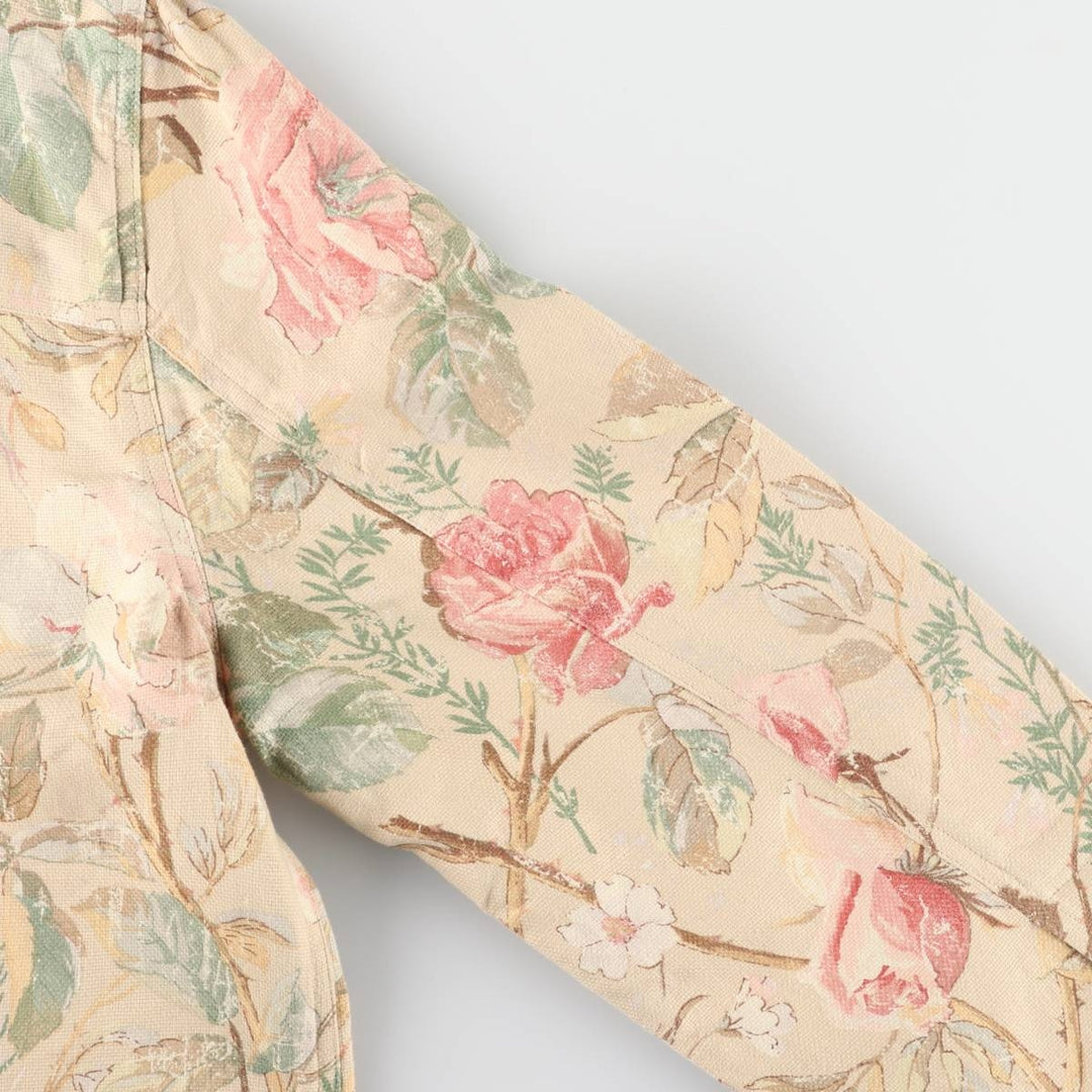 Ralph Lauren LAUREN Floral linen jacket for women, size L /evb009813