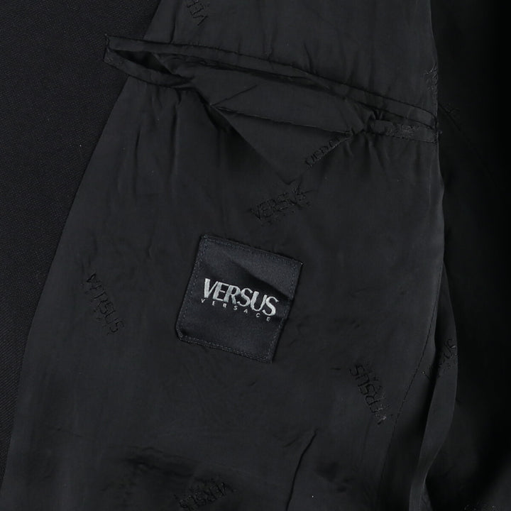 Versace VERSACE VERSUS VERSACE wool tailored jacket made in Italy men's size M wool black type Vintage Second Hand
