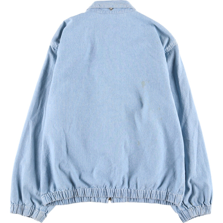 Ralph Lauren Chambray Swing Top Sports Jacket Men's Size L cotton blue type Vintage Second Hand