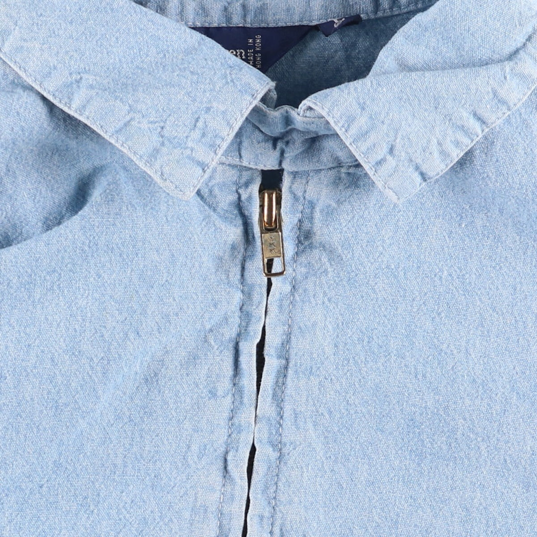 Ralph Lauren Chambray Swing Top Sports Jacket Men's Size L cotton blue type Vintage Second Hand