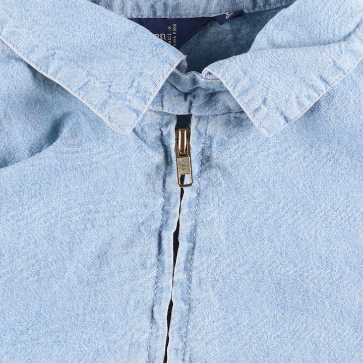 Ralph Lauren Chambray Swing Top Sports Jacket Men's Size L cotton blue type Vintage Second Hand