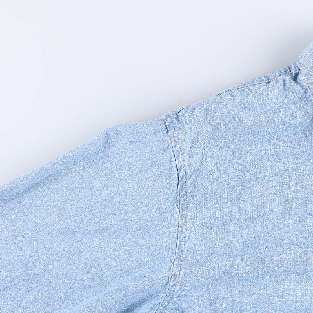 Ralph Lauren Chambray Swing Top Sports Jacket Men's Size L cotton blue type Vintage Second Hand