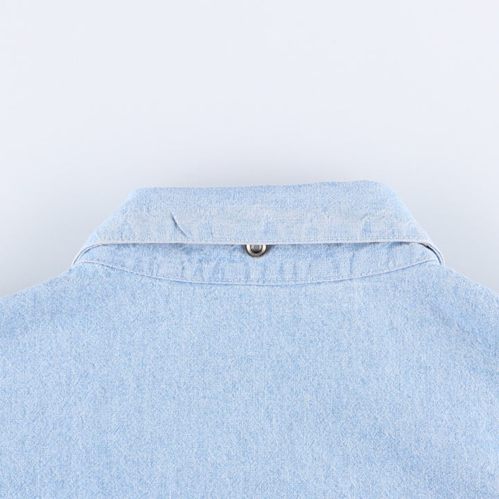 Ralph Lauren Chambray Swing Top Sports Jacket Men's Size L cotton blue type Vintage Second Hand