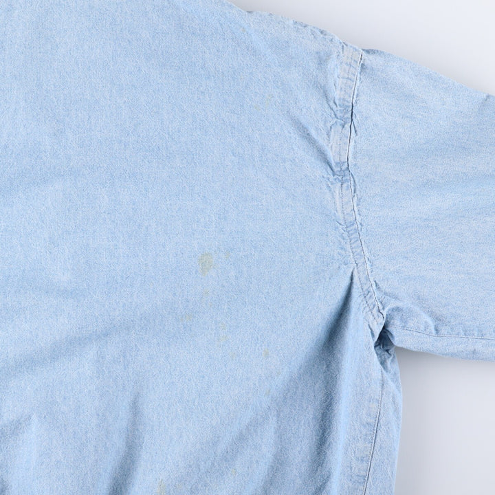 Ralph Lauren Chambray Swing Top Sports Jacket Men's Size L cotton blue type Vintage Second Hand