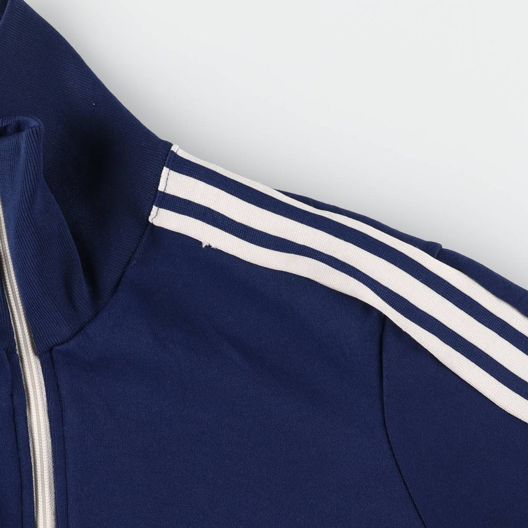 Vintage 70s-80'S adidas track jacket, women's size M polyester navy blue type Vintage Second Hand