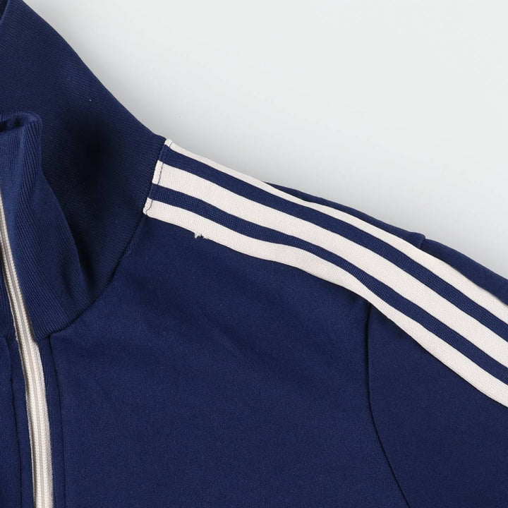 Vintage 70s-80'S adidas track jacket, women's size M polyester navy blue type Vintage Second Hand