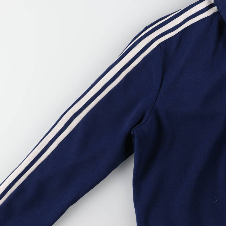 Vintage 70s-80'S adidas track jacket, women's size M polyester navy blue type Vintage Second Hand