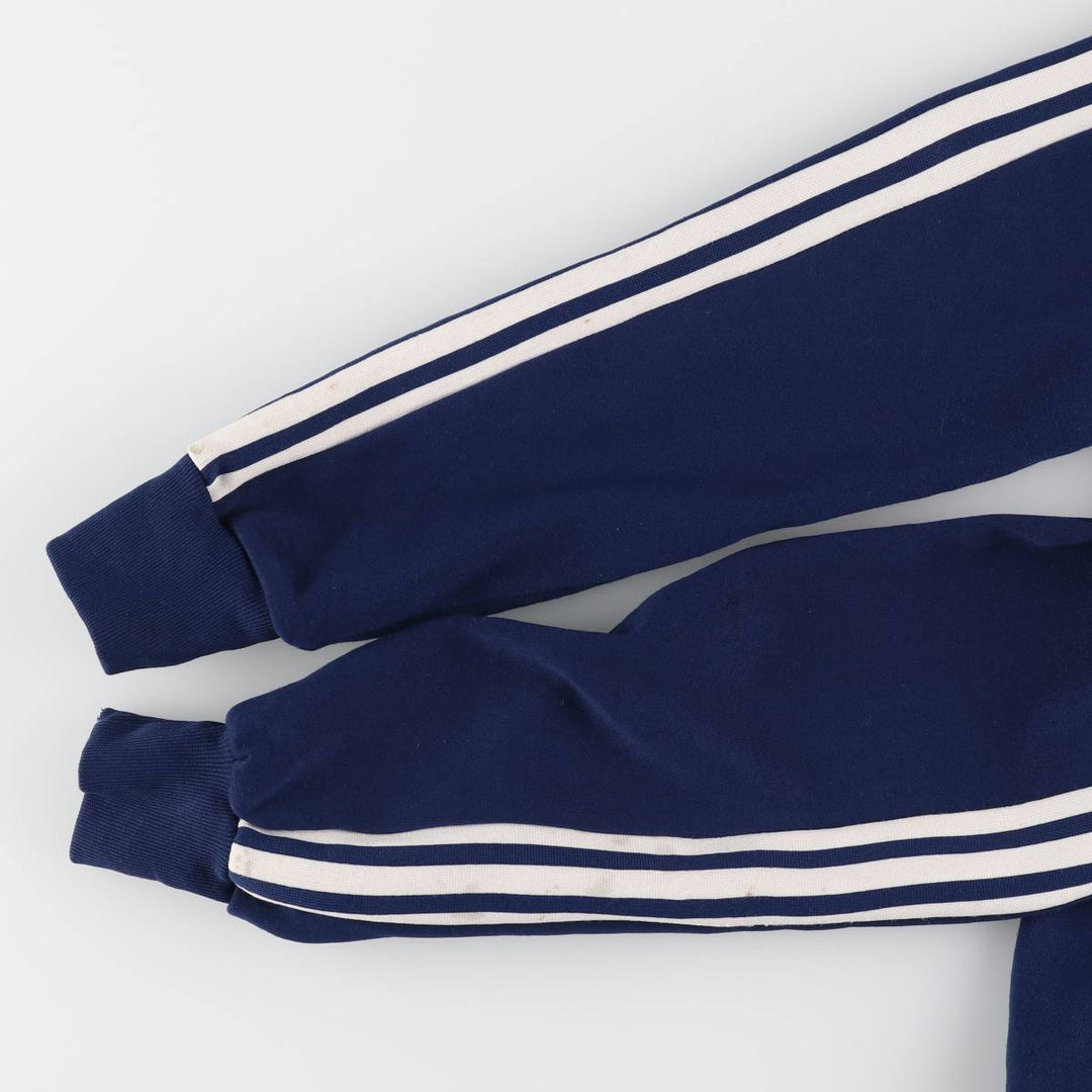 Vintage 70s-80'S adidas track jacket, women's size M polyester navy blue type Vintage Second Hand