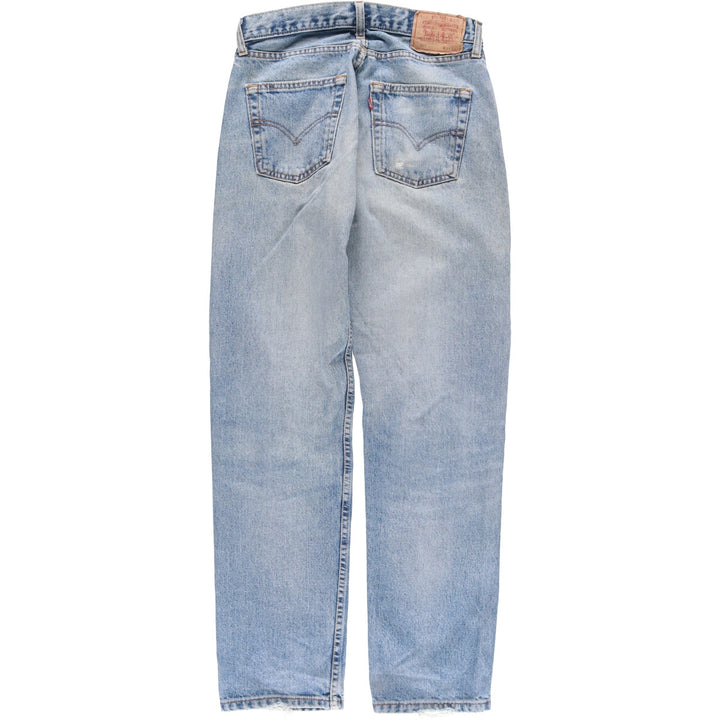 Levi's 517-0216 Euro model bootcut denim pants made in the UK, men's w30 equivalent cotton Blue type light blue Vintage Second Hand