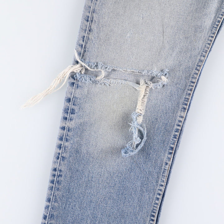 Levi's 517-0216 Euro model bootcut denim pants made in the UK, men's w30 equivalent cotton Blue type light blue Vintage Second Hand