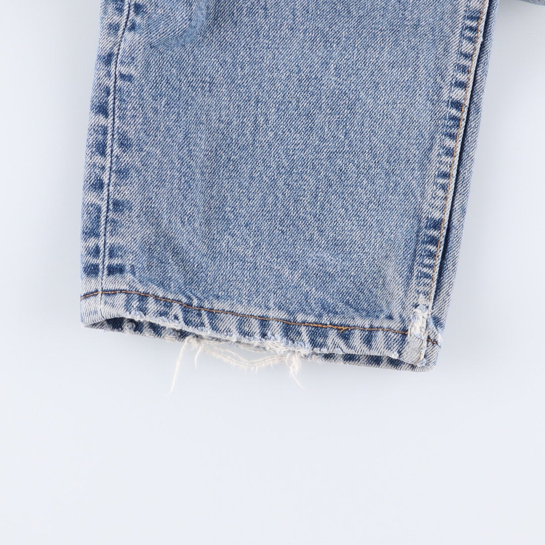 Levi's 517-0216 Euro model bootcut denim pants made in the UK, men's w30 equivalent cotton Blue type light blue Vintage Second Hand