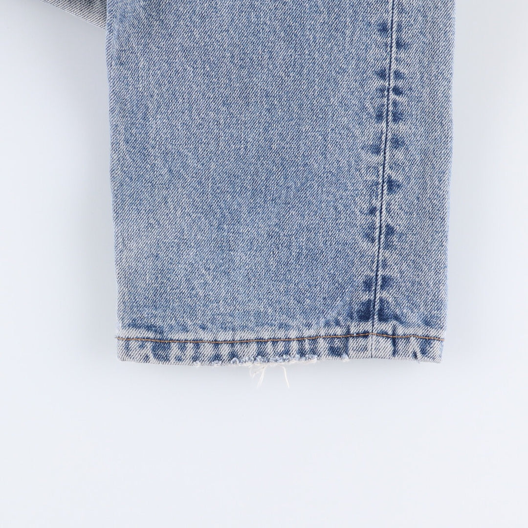 Levi's 517-0216 Euro model bootcut denim pants made in the UK, men's w30 equivalent cotton Blue type light blue Vintage Second Hand