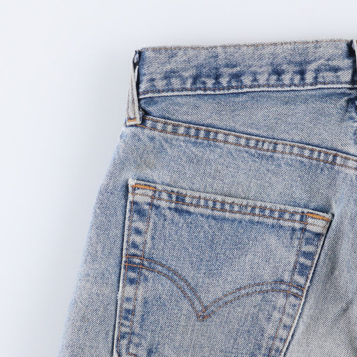 Levi's 517-0216 Euro model bootcut denim pants made in the UK, men's w30 equivalent cotton Blue type light blue Vintage Second Hand