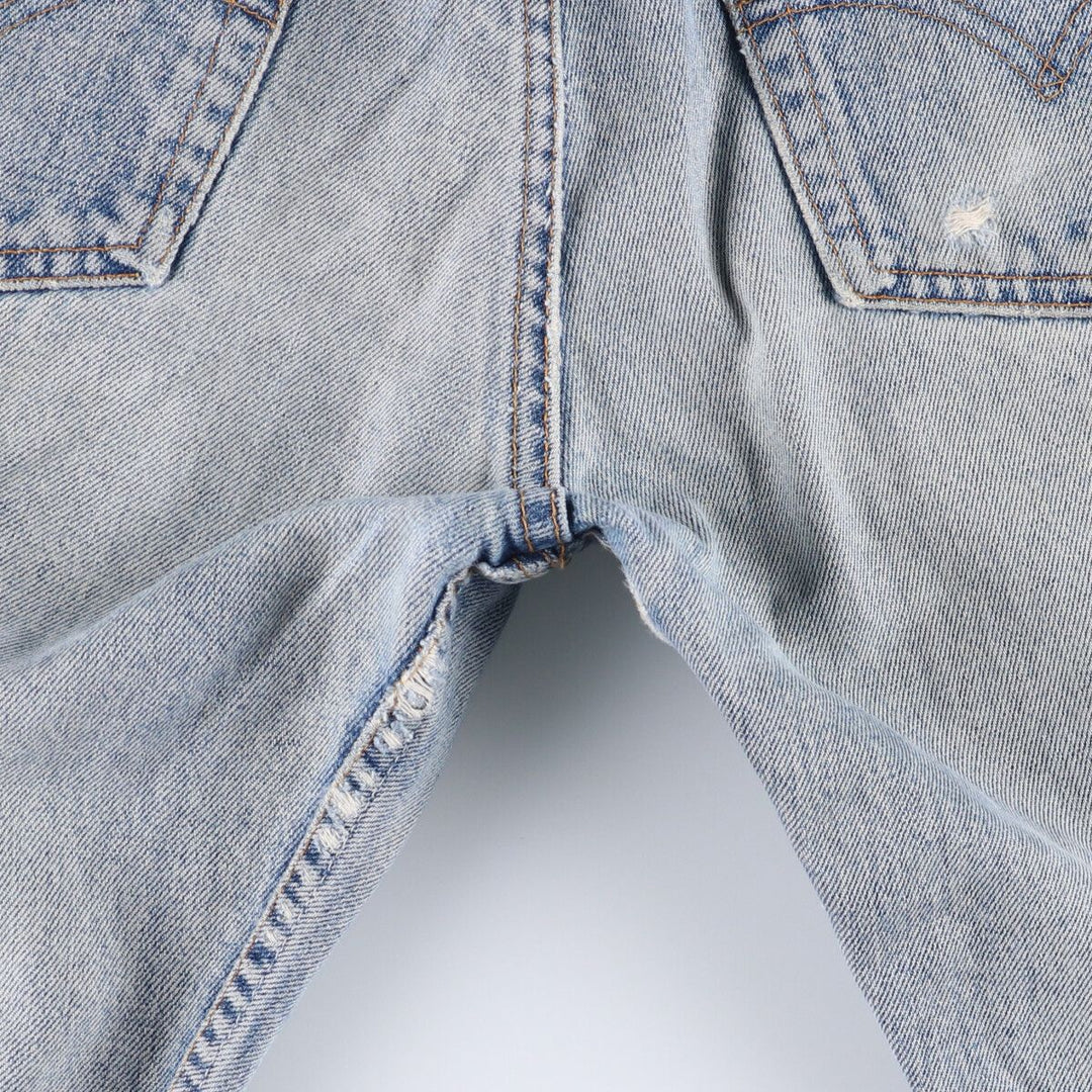 Levi's 517-0216 Euro model bootcut denim pants made in the UK, men's w30 equivalent cotton Blue type light blue Vintage Second Hand