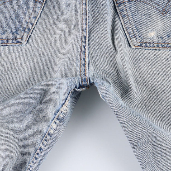 Levi's 517-0216 Euro model bootcut denim pants made in the UK, men's w30 equivalent cotton Blue type light blue Vintage Second Hand