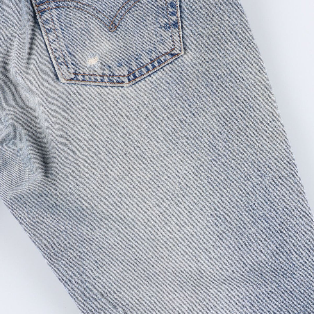 Levi's 517-0216 Euro model bootcut denim pants made in the UK, men's w30 equivalent cotton Blue type light blue Vintage Second Hand