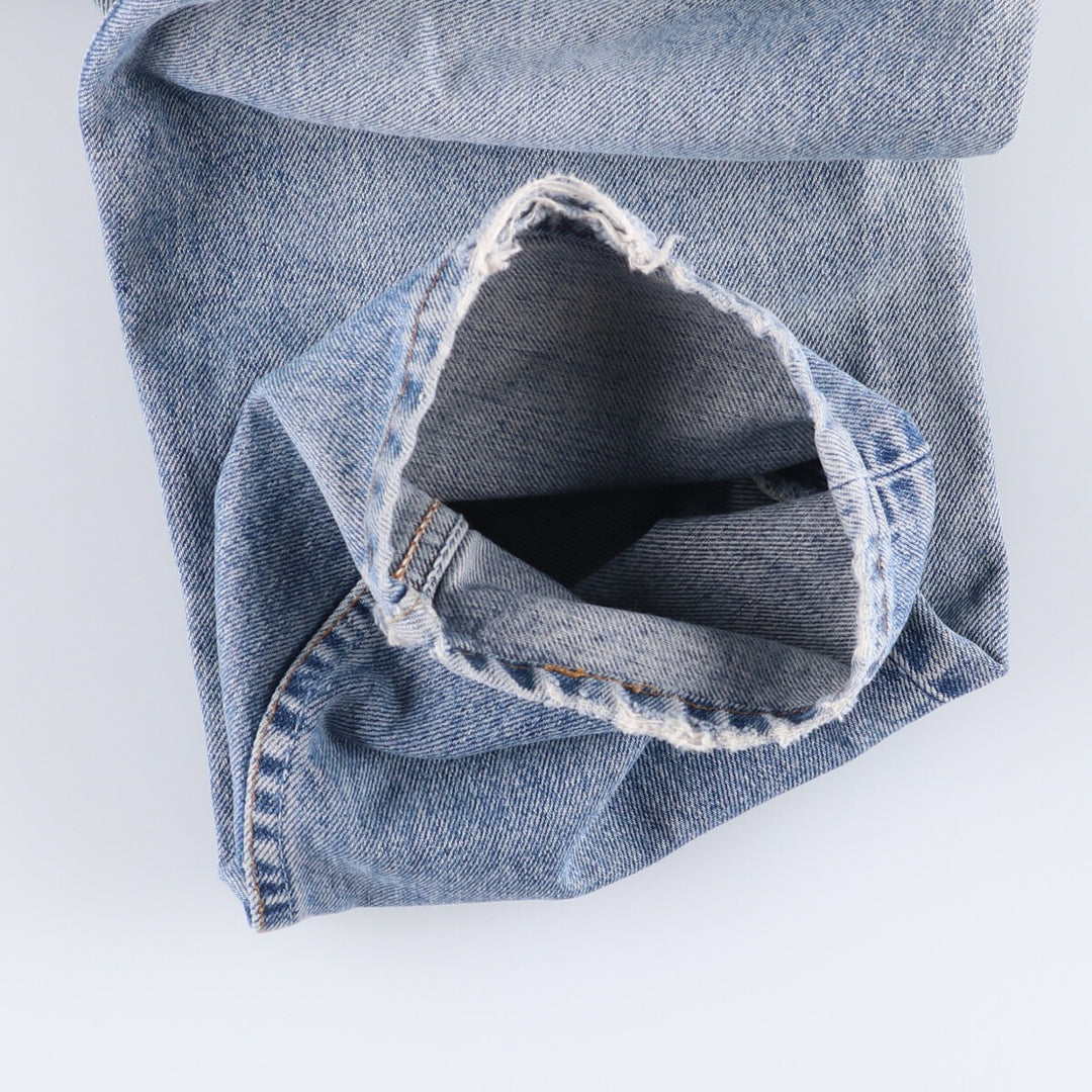 Levi's 517-0216 Euro model bootcut denim pants made in the UK, men's w30 equivalent cotton Blue type light blue Vintage Second Hand