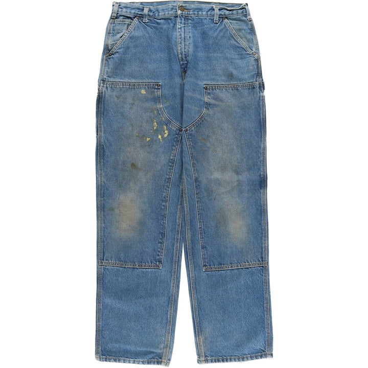 00'S Carhartt Double Knee Painter Pants Men's W36 cotton blue type Vintage Second Hand