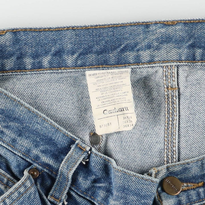00'S Carhartt Double Knee Painter Pants Men's W36 cotton blue type Vintage Second Hand