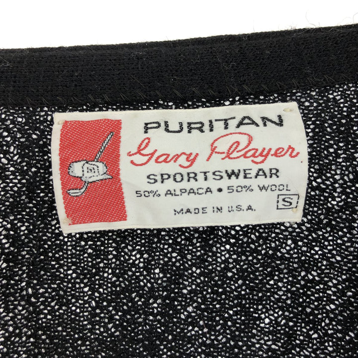 60s-70'S Puritan Alpaca x Wool Knit Cardigan Made in USA Men's S Size Vintage /evb009901