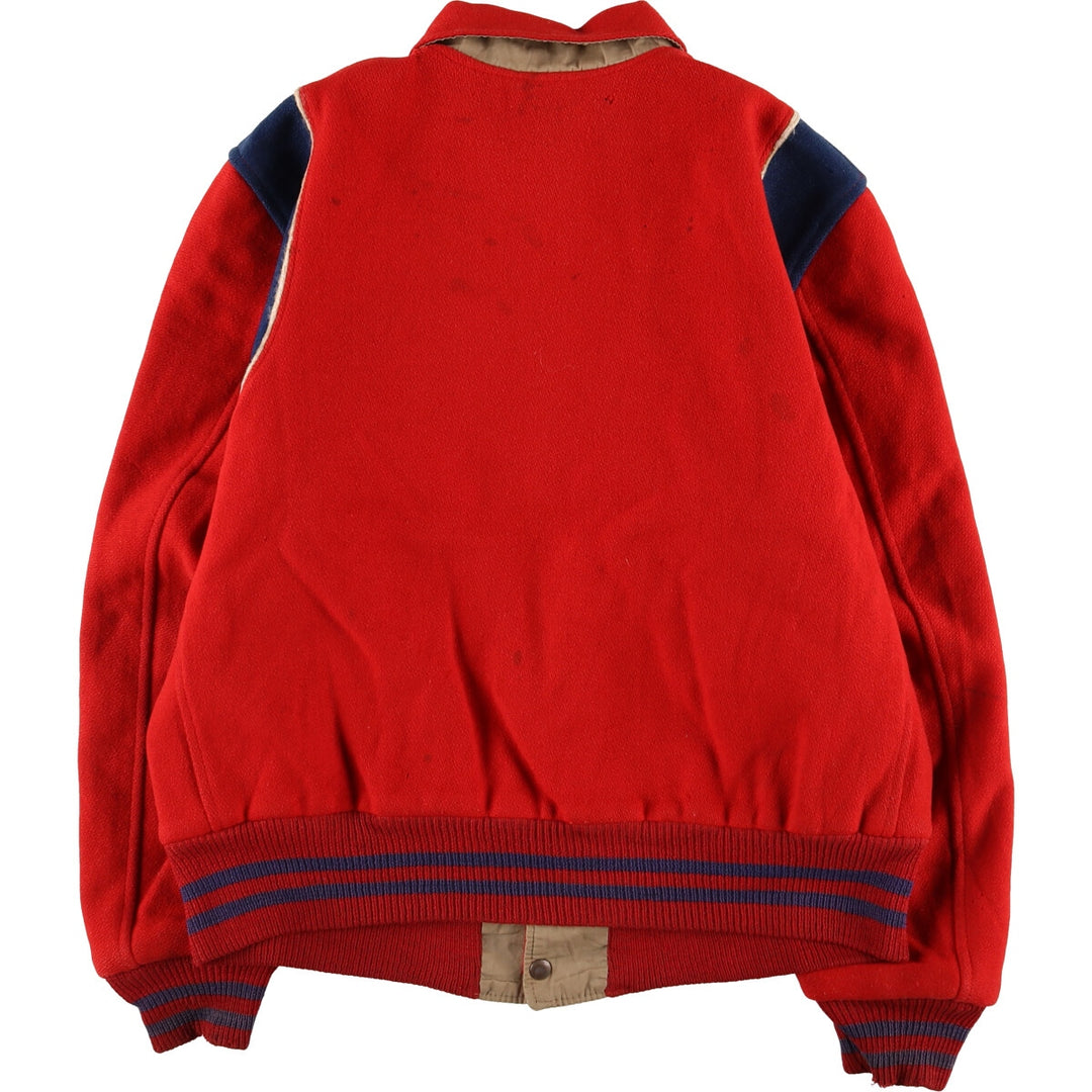 BELLS Reversible Wool Varsity Jacket Award Jacket Varsity Jacket Men's L Size Vintage /evb009905