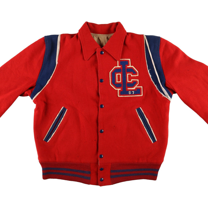 BELLS Reversible Wool Varsity Jacket Award Jacket Varsity Jacket Men's L Size Vintage /evb009905
