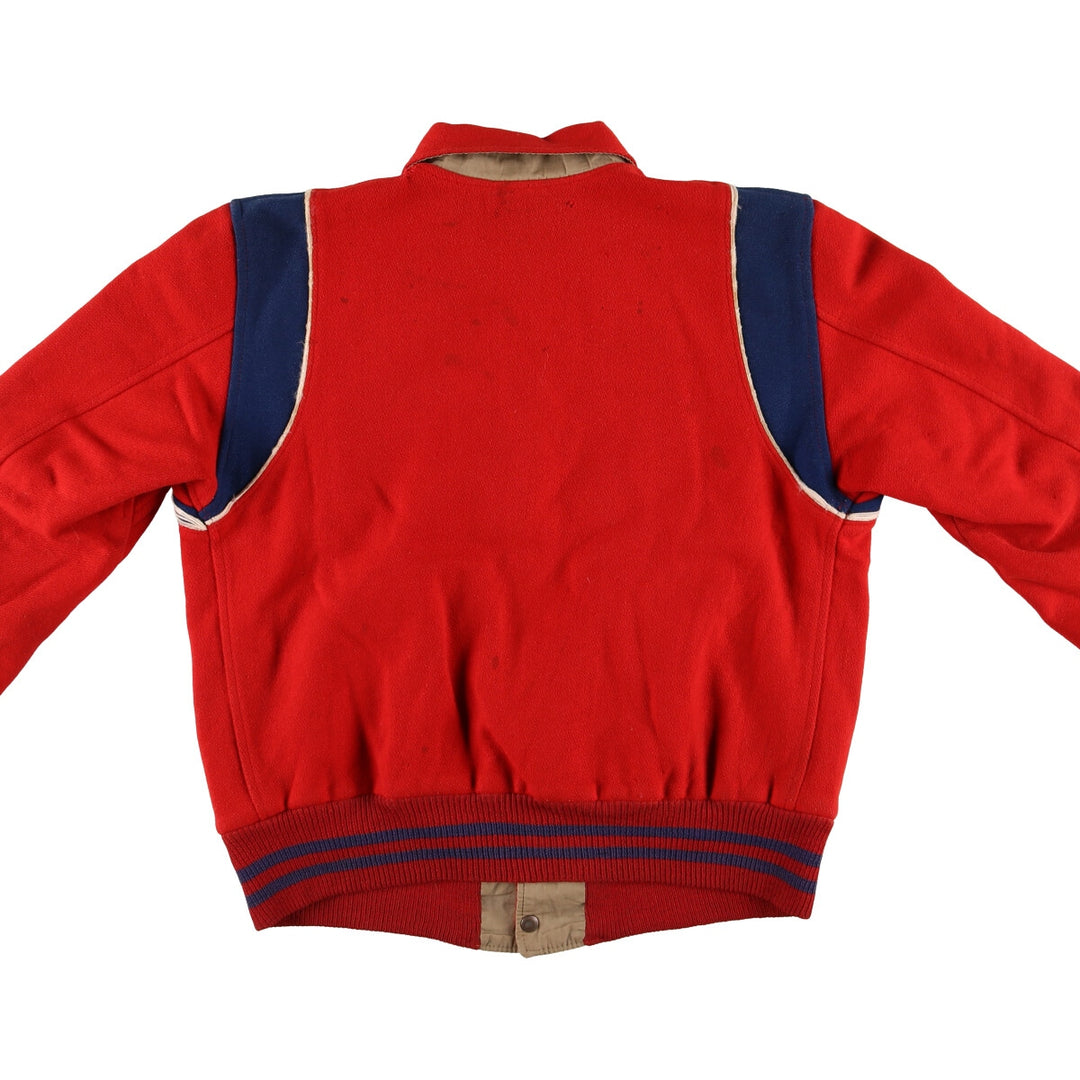 BELLS Reversible Wool Varsity Jacket Award Jacket Varsity Jacket Men's L Size Vintage /evb009905